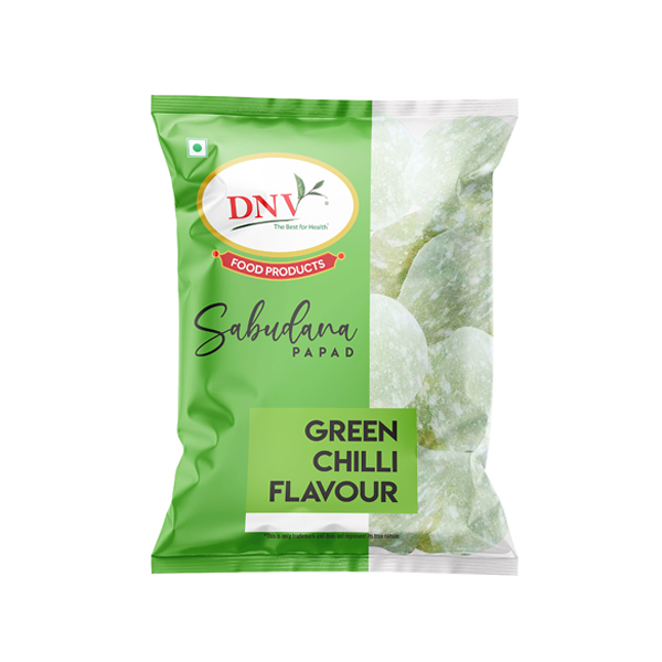 Green Chilli Sabudana Papad